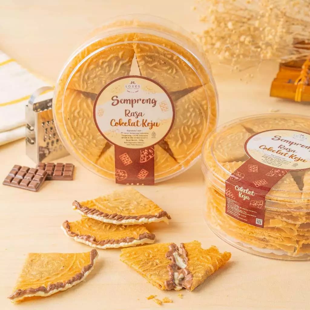 Semprong Rasa Cokelat Keju